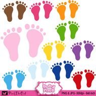 Baby Feet Clip Art N18