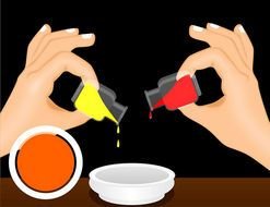 To Make Orange Mix 1 Drop Red