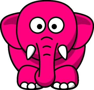 Pink Elephant Clip Art N7