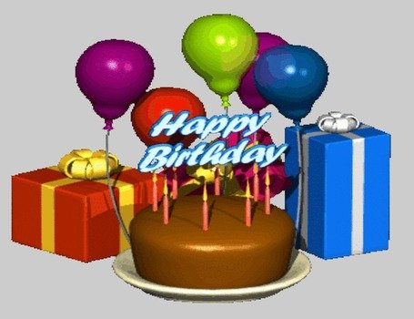 Happy Birthday Balloons Cake