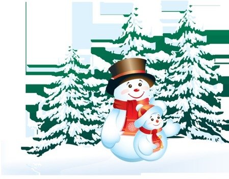 Snowman Valentine Clip Art