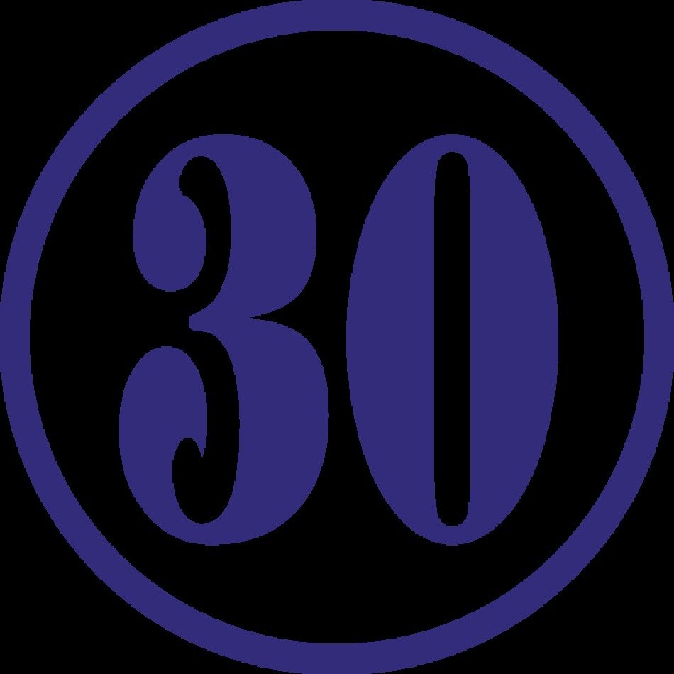 Number 30 Clip Art N4