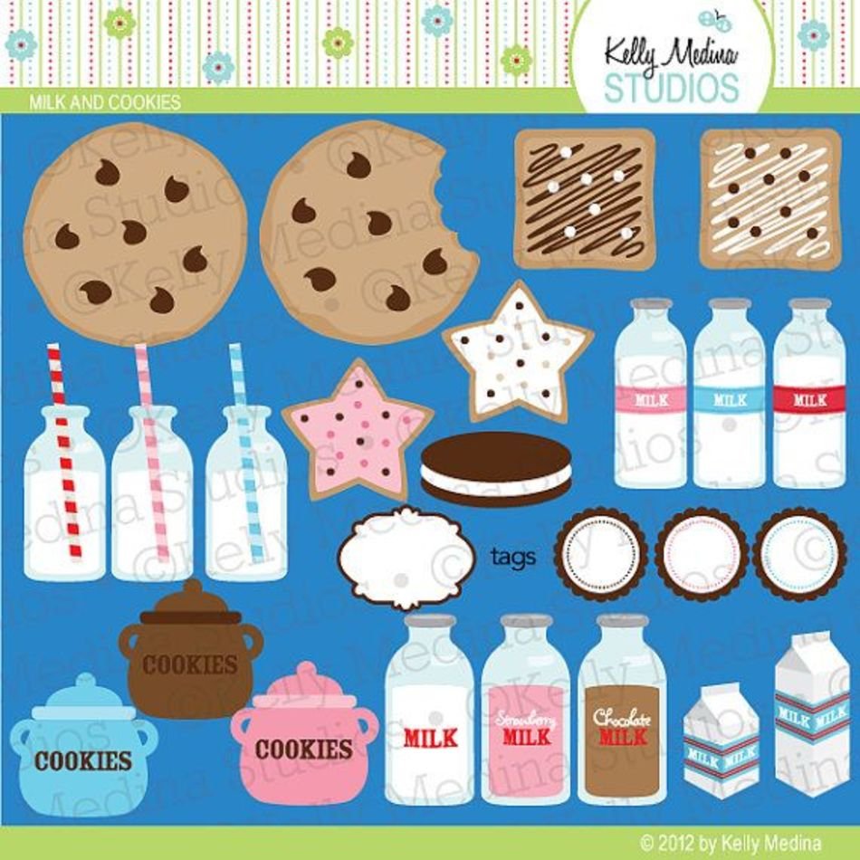 Milk And Cookies Clip Art N7