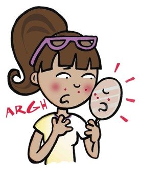 Acne Cartoon