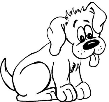 Cute Animal Coloring Pages Dog