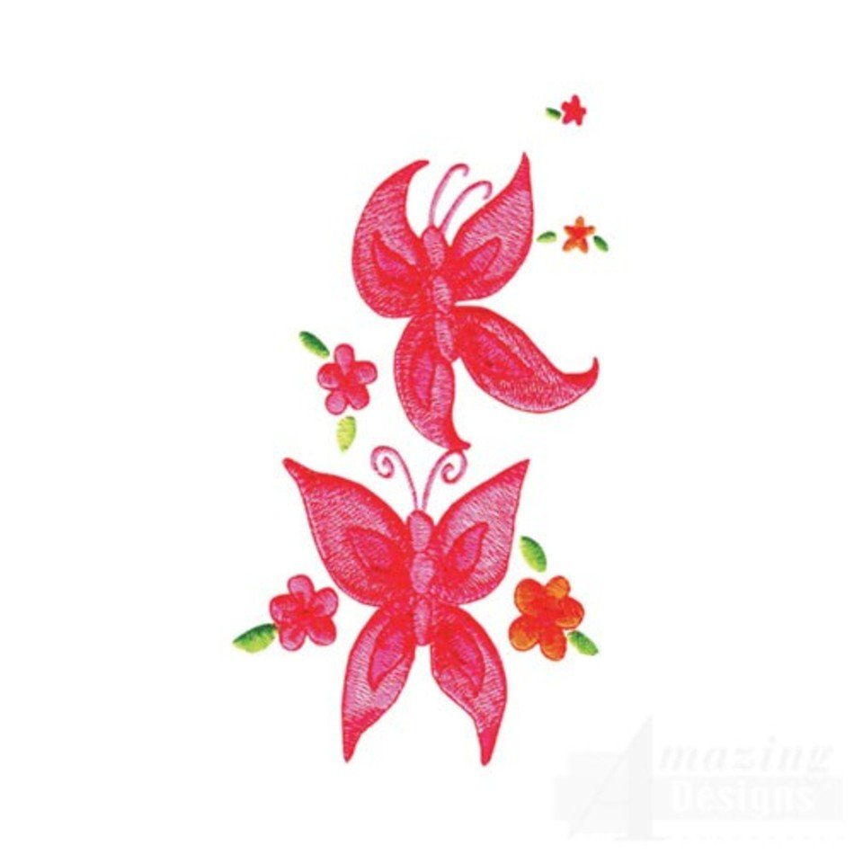Pink Butterfly On Flower Butterflies With Flowers