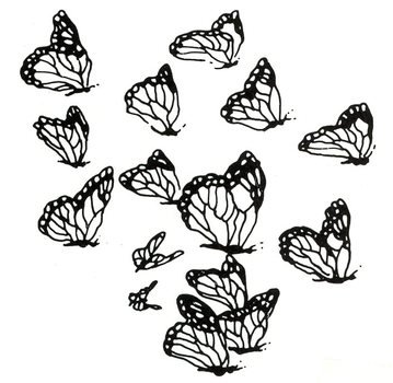 Butterfly Flower Clip Art N10