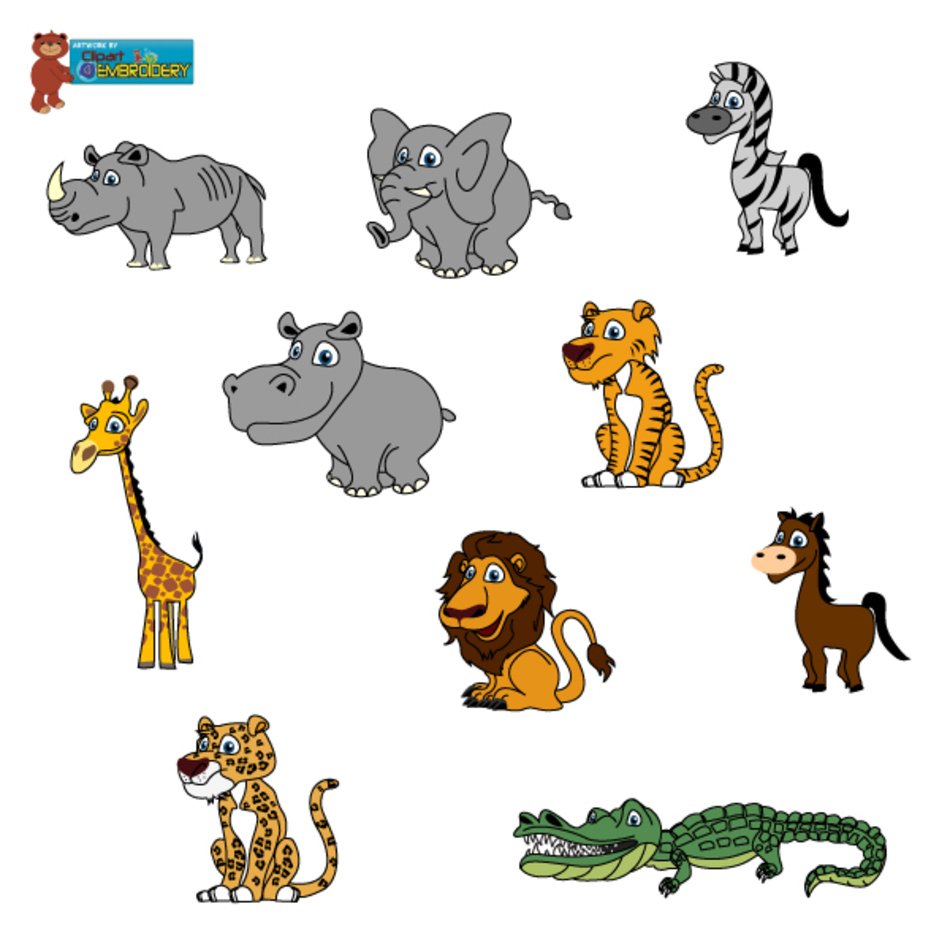 Baby Wild Animal Clip Art