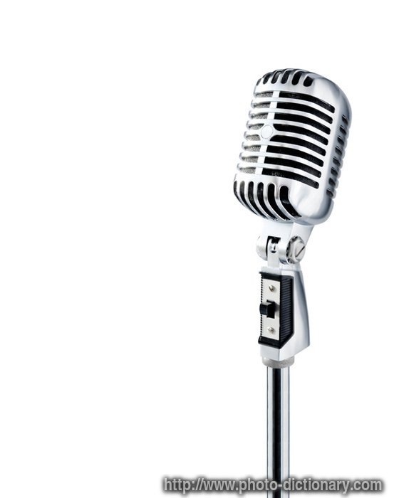 Old School Microphone Clip Art N2