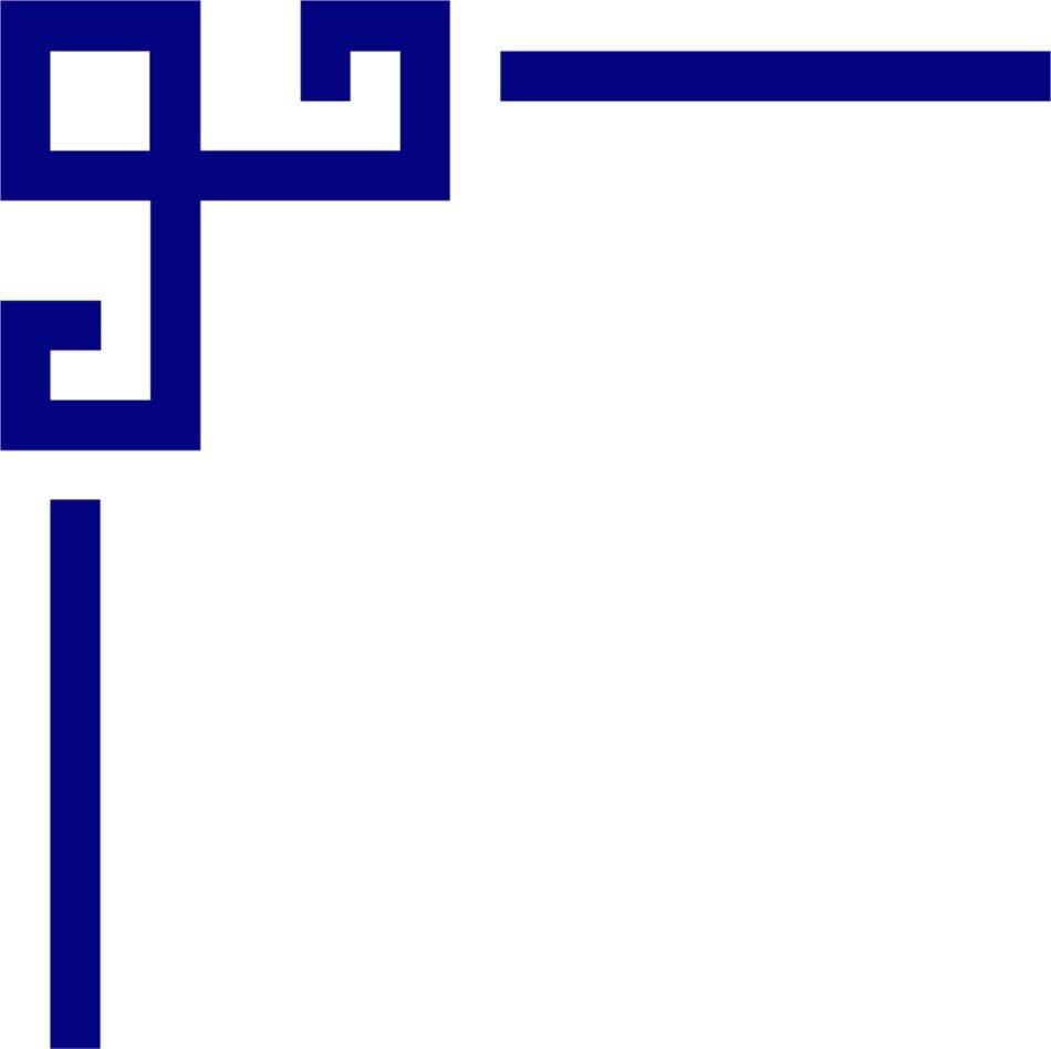 blue pattern on the corner of the sheet