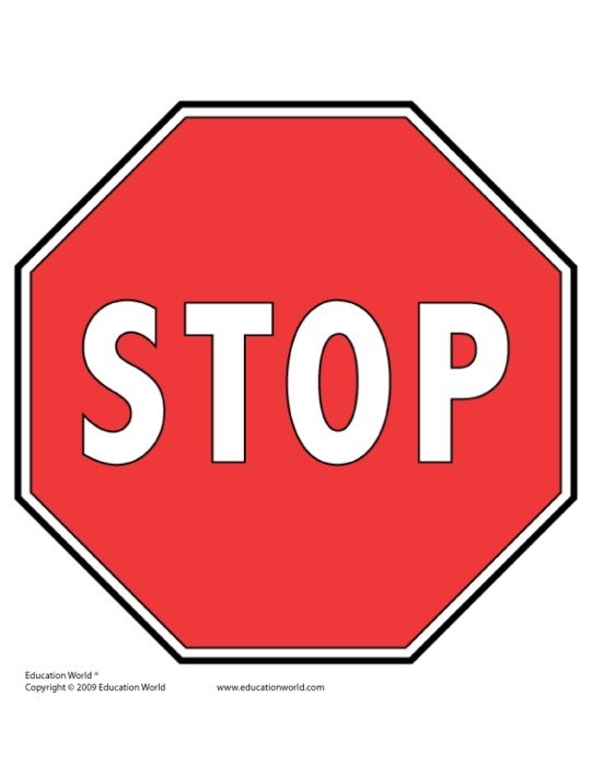 Stop Sign Template