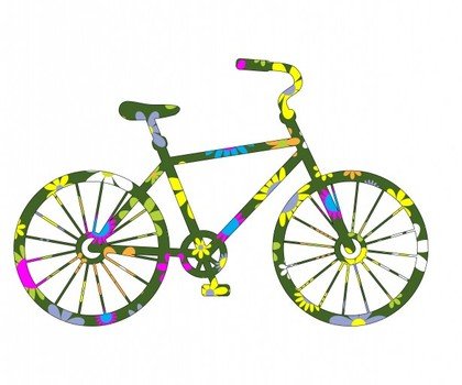 Free Bicycle Clip Art Black White N3