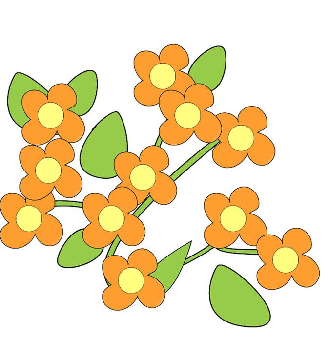 Cute Flower Clip Art N11