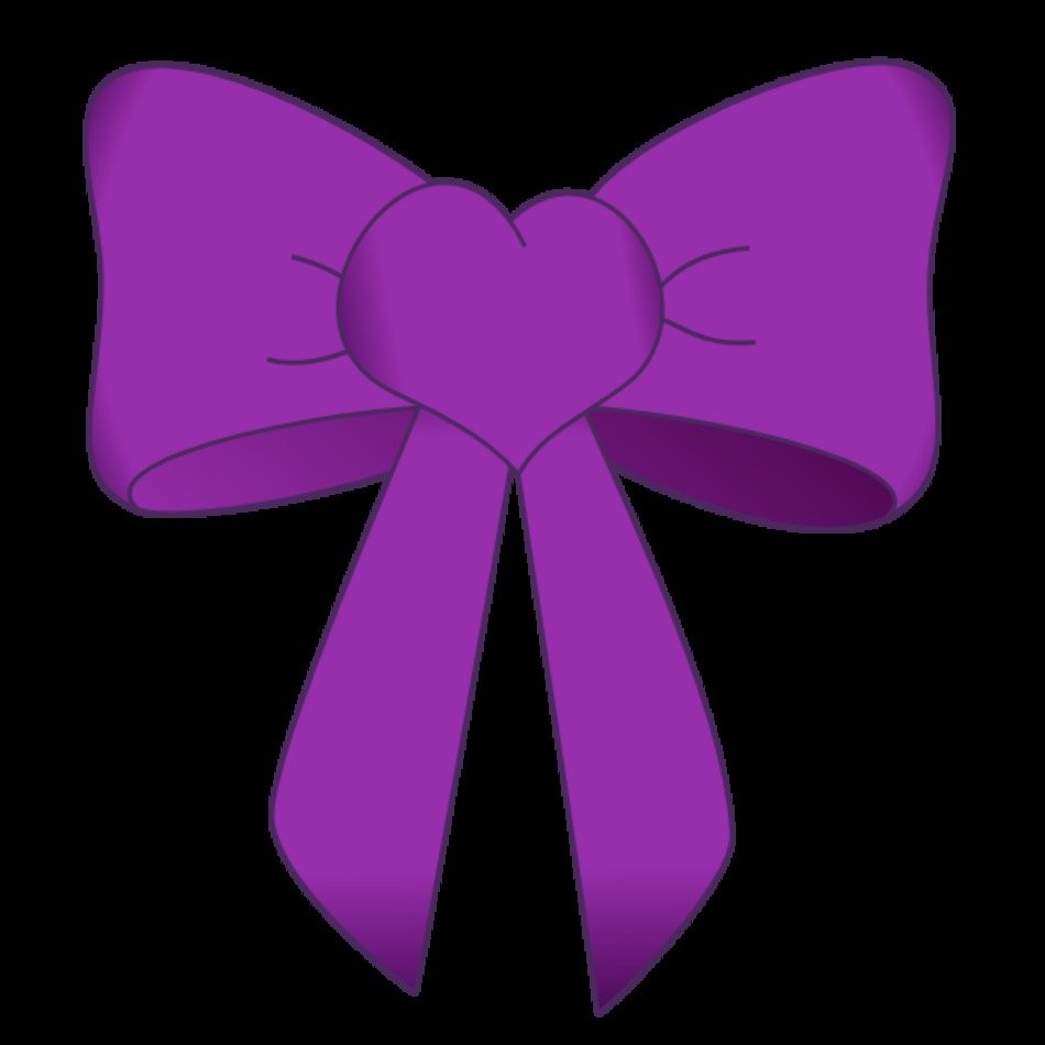 Purple Bow Clip Art N5