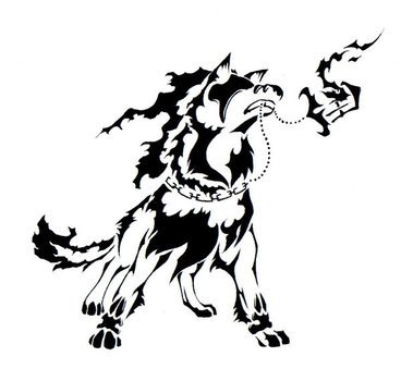 Tribal Wolf Tattoo N2