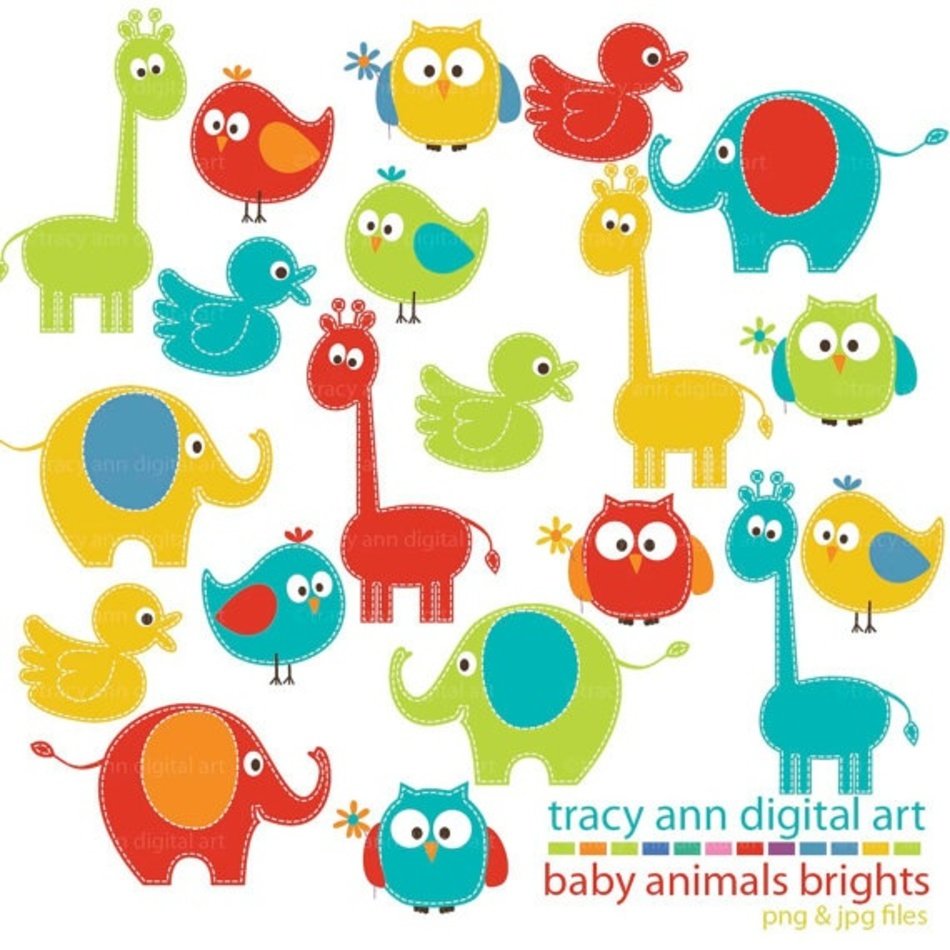 Cute Baby Animal Clip Art N10