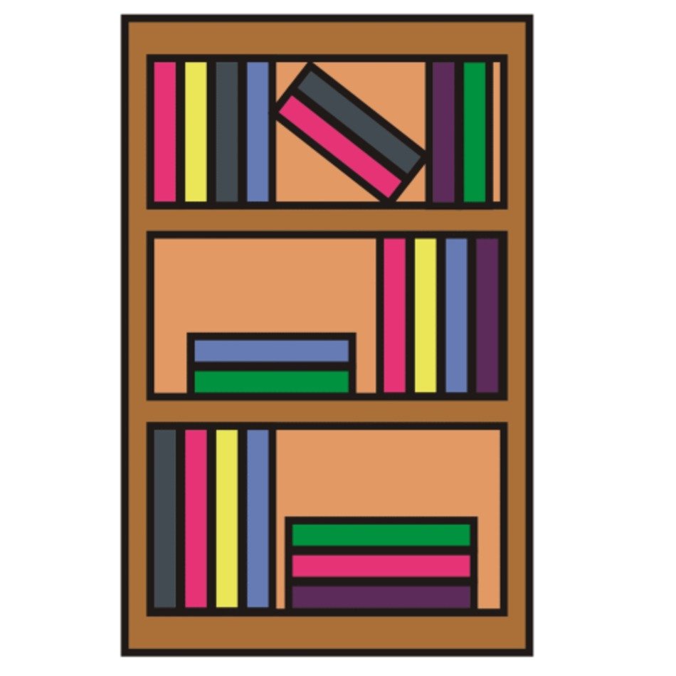 Bookshelf Clip Art N3