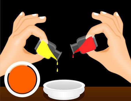 To Make Orange Mix 1 Drop Red