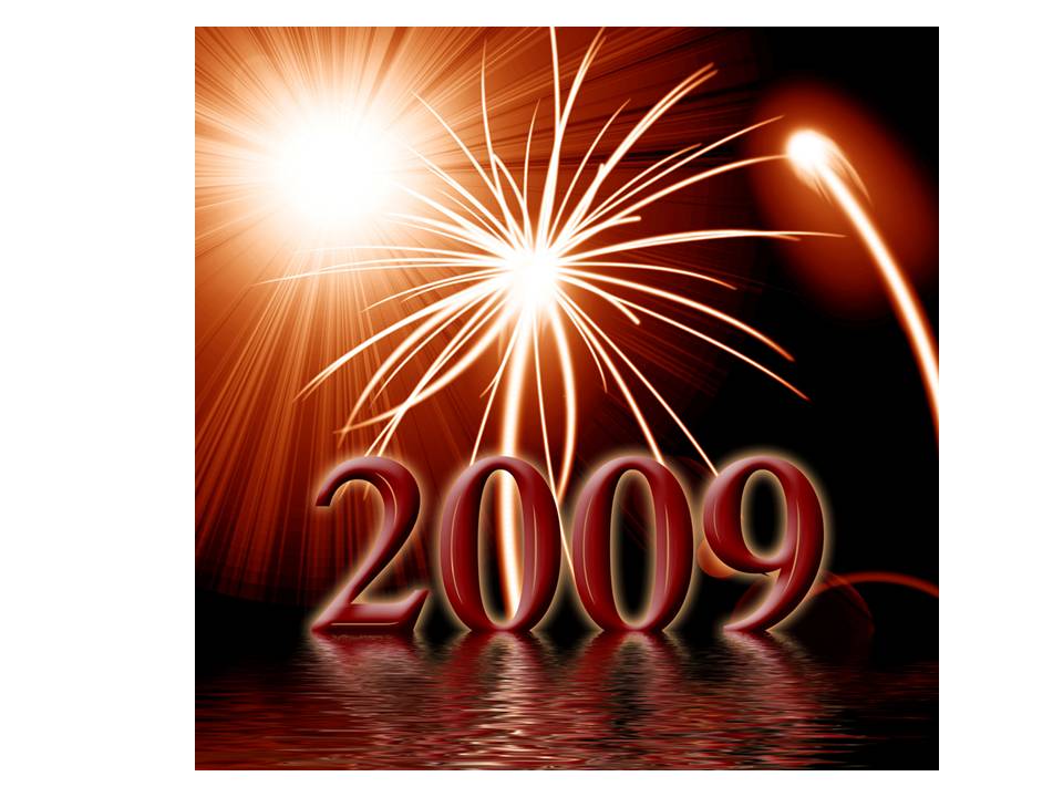 Happy New Year 2009 Drawing Free Image Download