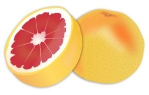 red citrus as a picture for clipart