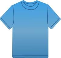 Blue T Shirt Clip Art N5