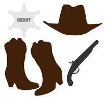 Cowboy Boots and hat drawing