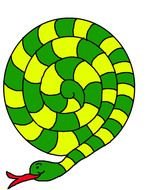 Snake Craft Template drawing