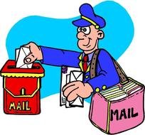 Office Mail Man Cartoon