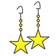 Art Clip Hoop Earrings
