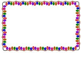 Christmas Lights Border Clip Art N2