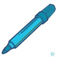 Markers Clip Art drawing