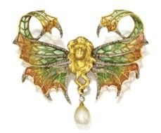 Art Nouveau Butterfly Woman