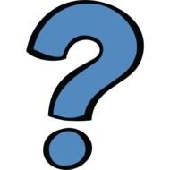 question mark as a graphic image