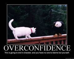 Sign of Overconfidence clipart