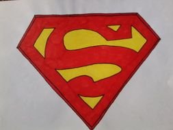 Superman Logo drawing