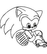Baby Sonic Coloring Pages