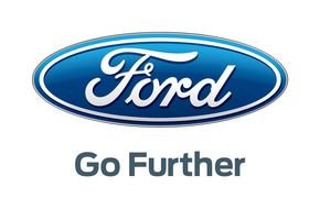 blue logo of a Ford