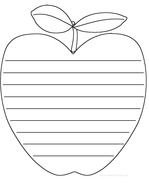 Apple Shape Poem Template