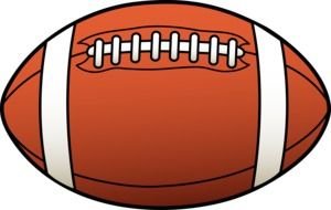 ball for american football as a graphic illustration