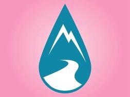 water drop emblem