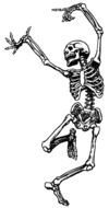 cute Dancing Skeleton drawing