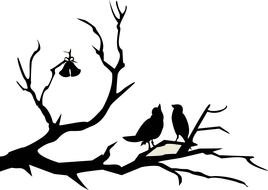 Wedding Birds drawing
