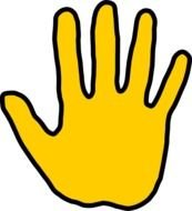 High Five Hand Clip Art N2