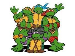 picture of happy ninja turtles