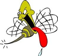 sad Honey Bees drawing