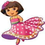 Clipart of Dora As A Princess