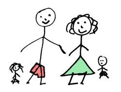 happy Family Clip Art drawing