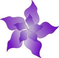 Purple Flower Clip Art N43