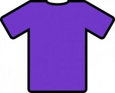 Purple T Shirt Clip Art N2
