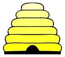 Cartoon Bee Hive Clip Art N5